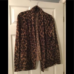 Cashmere animal print sweater medium